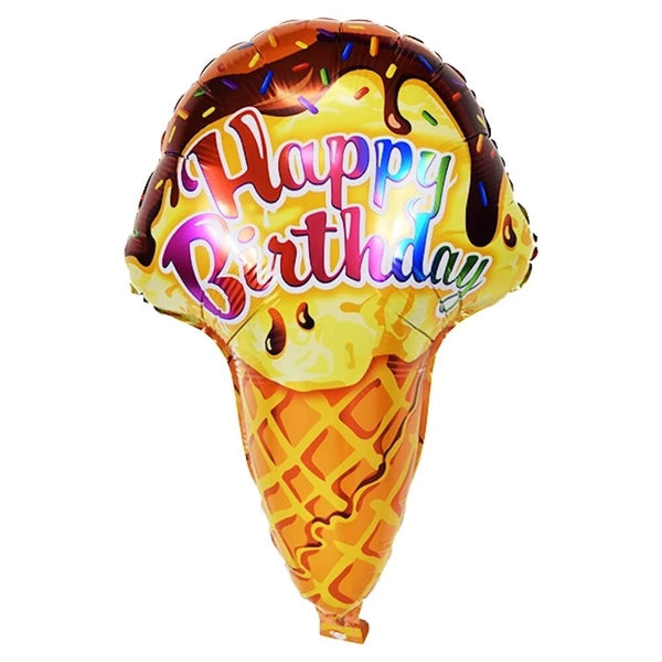 Birthday Ice Cream Cone Helium Shape