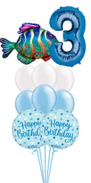 any Number  Ocean fish holographic balloon Bouquet With Weight