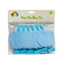 Light Blue Party Blowouts 6pcs