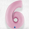 Number 6 Pastel Pink  Helium Filled