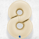 Number Eight Cream Helium Filled