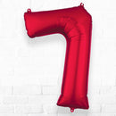 Number Foil Number Seven Red - Helium Filled