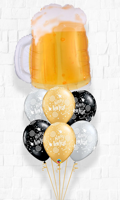 Cheers Happy New Year Balloons With Weight