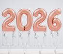 2026 Number Balloons - Helium Filled Promotional