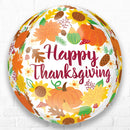 Happy Thanksgiving Harvest Orbz Foil Balloons