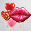 Hearty Lips With I love you balloon bouquet