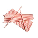 25 Pieces Disposable Paper Straws – Light Pink