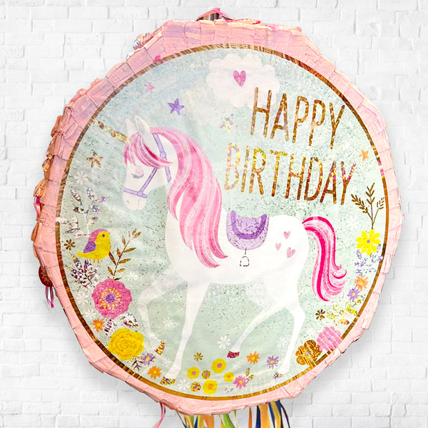 Unicorn Pull String Piñata