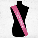 Birthday Sash - Rose Pink