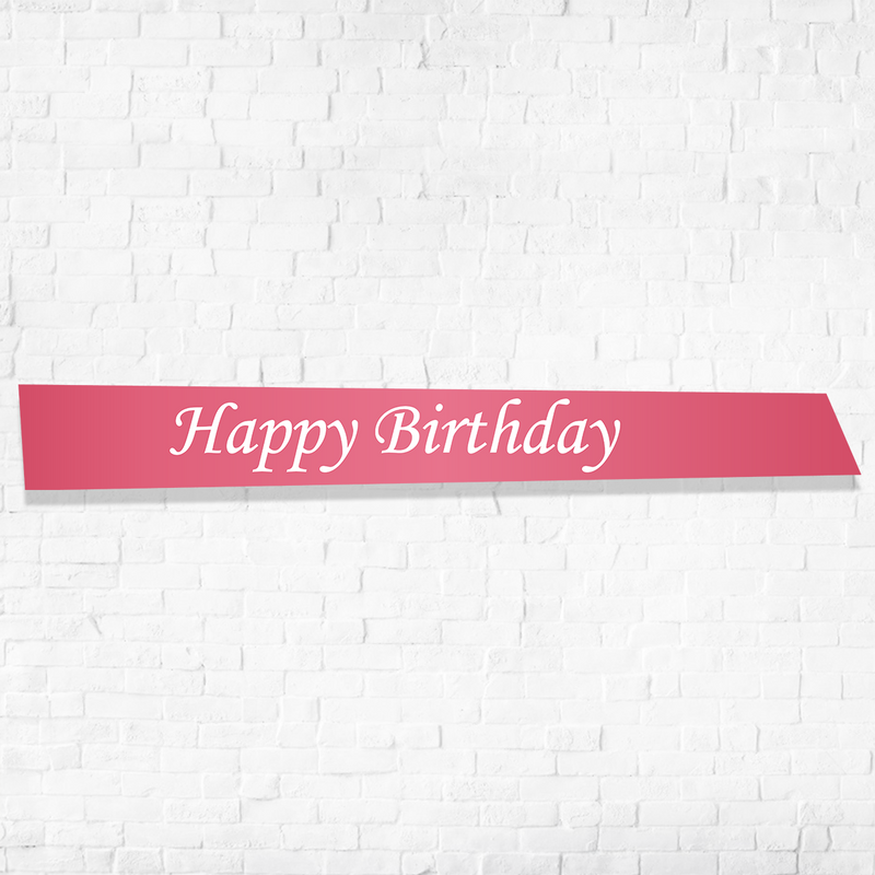 Birthday Sash - Rose Pink