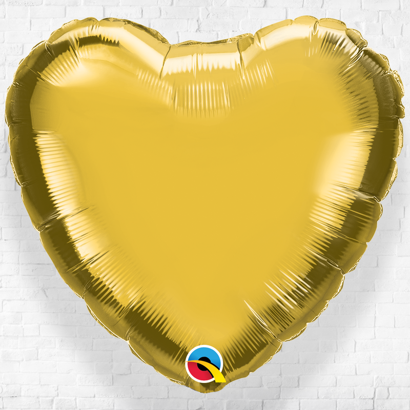 Heart shape Metallic Gold Foil balloon