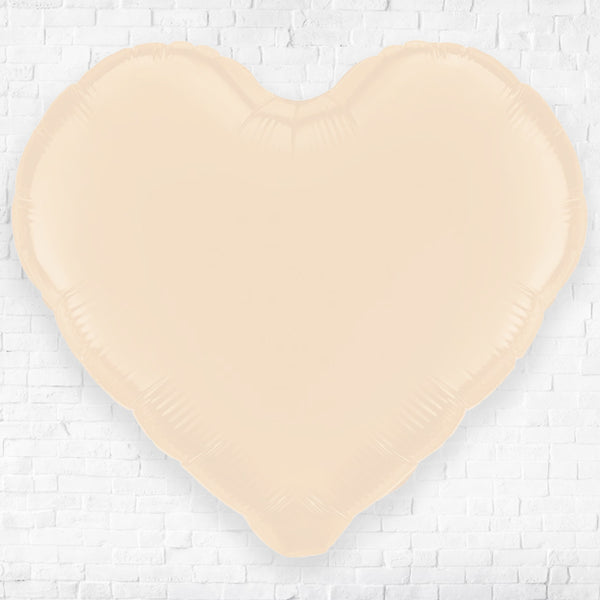 Heart shape Cream Foil balloon 18inches