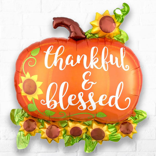 Thankful & Blessed Pumpkin SuperShape Foil