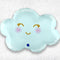 Blue Smilin' Cloud Supershape Foil - Helium Filled