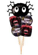 Halloween Spider Eyes  All foil Balloon Bouquet