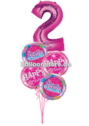Any Single Number with Happy Birthday Balloons