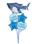 Ocean Buddies Shark Happy Birthday Balloon Bouquet