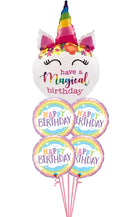 Unicorn Have a Magical Birthday Balloon Bouquet