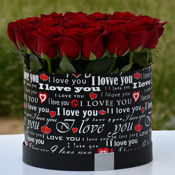 Red Roses - I Love You Box