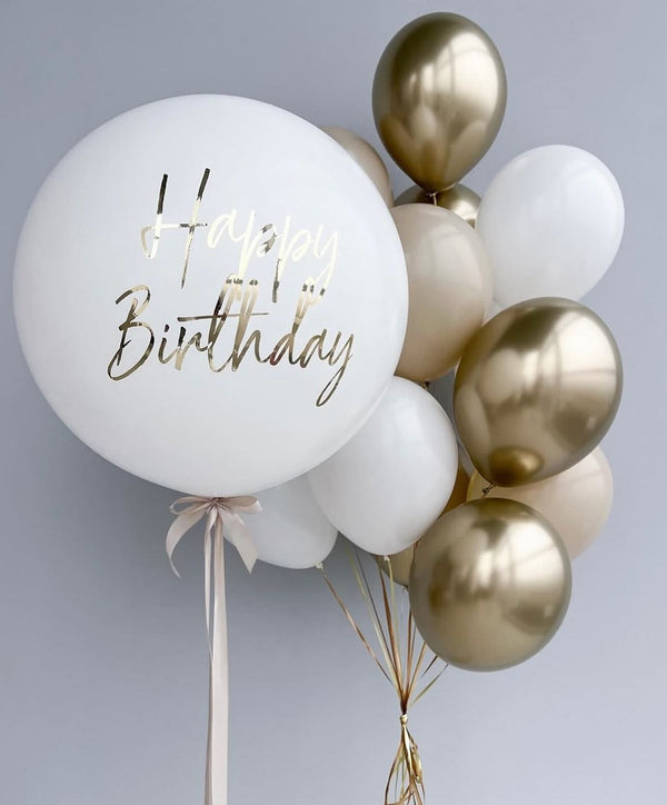30inches Personalized Giant White  Balloons  PRE-ORDER 1DAY In Advance