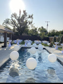 White Balloon Pool Decoration