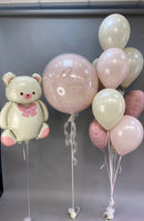 Cream Teddy Birthday Balloon