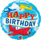 Birthday Airplanes  Foil Balloon