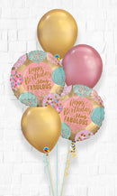 Happy Birthday Stay Fabulous Balloon Bouquet