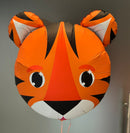 Jungle tiger face foil balloon
