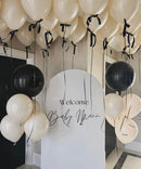 Cream Aesthetic Ceiling Balloon With Backdrop