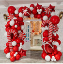 Christmas balloon arch