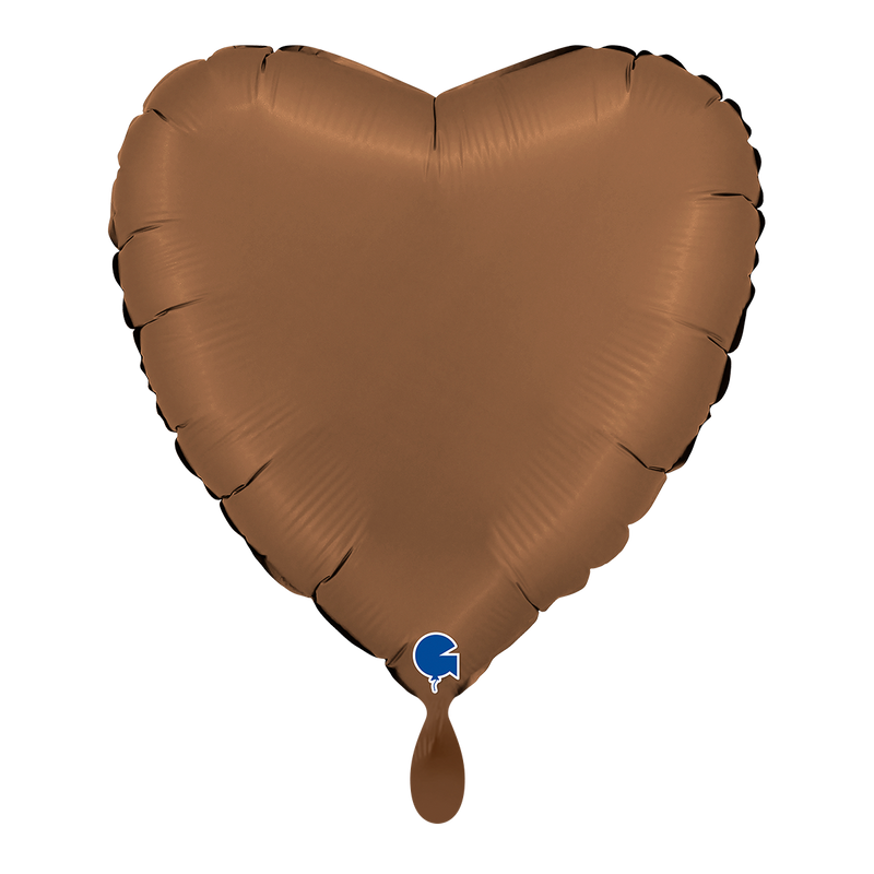Heart - Satin Chocolate 18inches