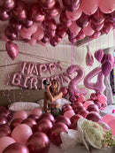 Chrome pink Balloon Decoration