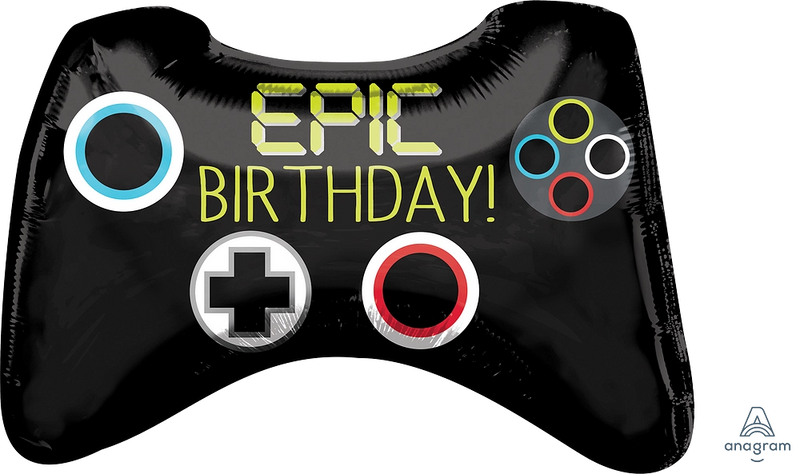 Epic Party Game Controller Super Shape Foil balloon