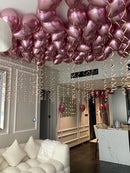 Chrome Shiny Pink Balloon Hotel Room Decoration