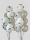 White & Clear Aesthetic Theme Helium Balloons  Bouquet Set of 2