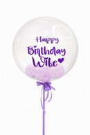 Personalized Bubble Balloons with Balloon Stuff inside - lilac  PRE-ORDER 1DAY In Advance