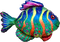 Colorful fish holographic  Super shape balloon