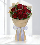 Love with  red rose 10pcs