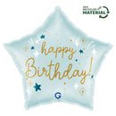 Blue Birthday balloon