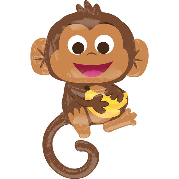 Happy Monkey Foil Balloon