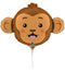Mini Monkey Head  Foil Balloon