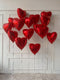 Red heart Simply  Foil heart  15pcs