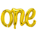 ONE Letter Gold Script NON FLYING