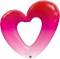 Pink Ombre Heart  Foil Balloon