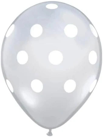 Diamond Clear Polka Dot Balloon