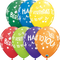 Happy Birthday To You Music Notes 7pcs