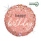 Rose Gold confetti Foil Birthday balloon