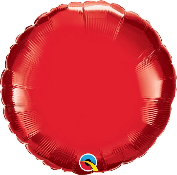 Ruby red Foil Round Balloon 18inches