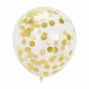 Gold Color Confetti balloon 3pcs